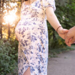 Dreamy romanticised baby expectancy couple photoshoot