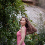 Dreamy romanticised botanical portrait photoshoot