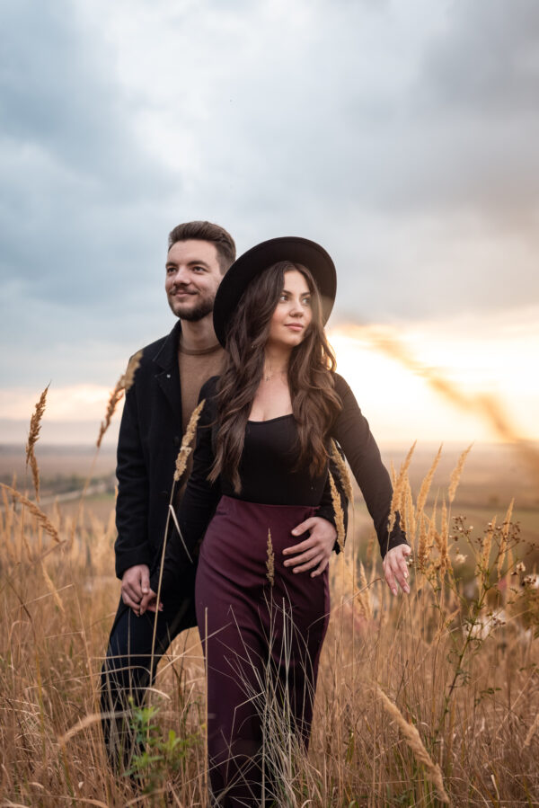 Dreamy romanticised couple photoshoot near Focsani